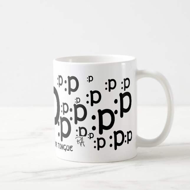 : p, cola para fora sua caneca da língua (Direita)