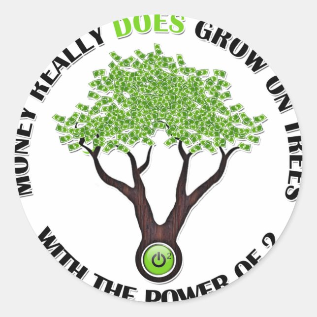 P de 2 adesivo Money Tree (Frente)