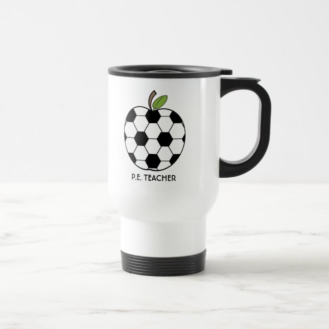 P.E. Caneca do professor - bola de futebol Apple (Direita)