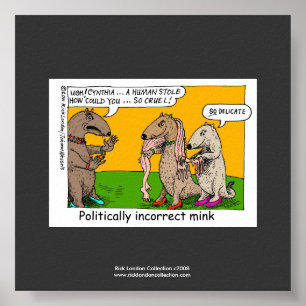 P.I. Mink (Human Stole) Cartoon Quality Poster