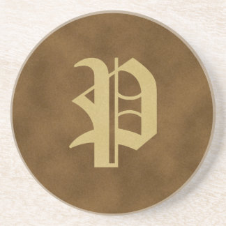 P Porta copos monograma