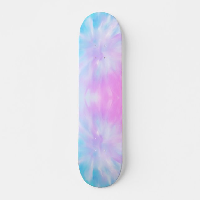 Pá Roxo Púrpura Tie Dye Skateboard (Frente)