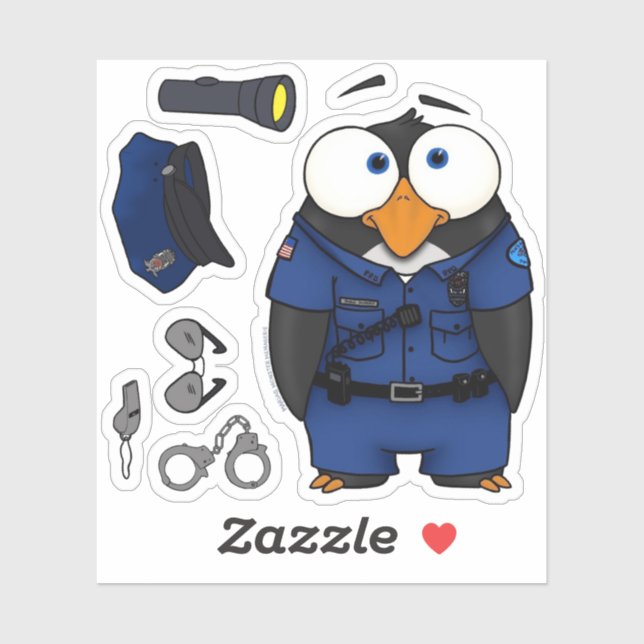 Pablo o pinguim, adesivo (Folha)