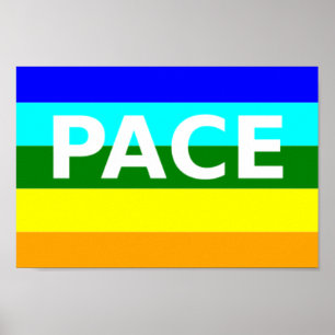Pace (Paz) Sinalizador italiano Poster