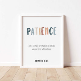 Paciência a fruta da poster espirituosa