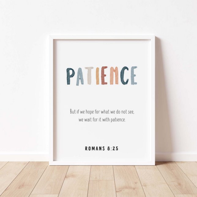 Paciência a fruta da poster espirituosa (Criador carregado)