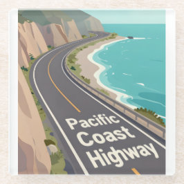 Pacific Coast Highway Graphic Travel Art