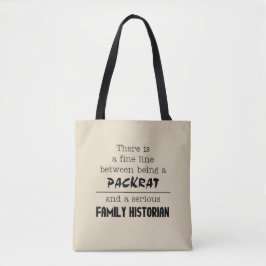 Packrat vs Família Historiadora Tote Bag