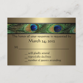 Pacock Wedding RSVP