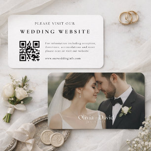 Pacote de 100 Cartões Elegantes de Site de Casamen