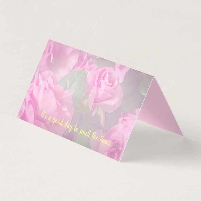 Pacote de 25 Cartões de Jardim Rosa (Frente)