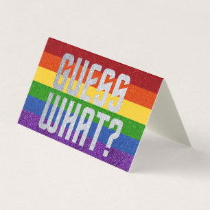 Pacote de 25 LGBTs Glitter adivinham o quê? Saindo