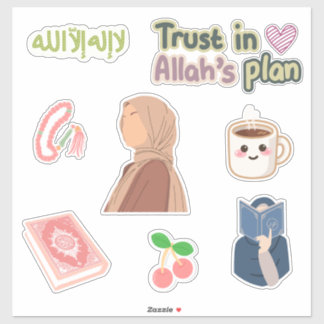 Pacote de Adesivos da Fé Muçulmana – Garota Hijabi