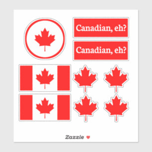 Pacote de Adesivos da Folha de Bordo Canadense,,ca