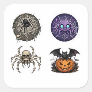 Pacote de Adesivos de Aranha de Halloween Aranha