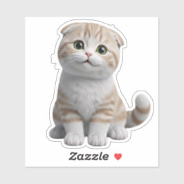 Pacote de Adesivos de Desenho Animado 3D de Gatinh