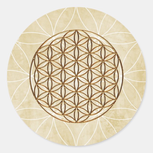 Pacote de Adesivos de Geometria Sagrada – Flor da  (Frente)