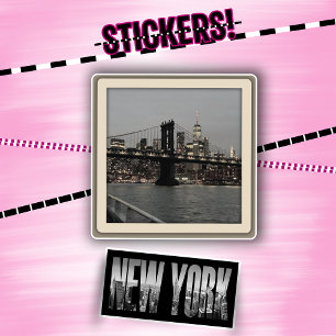 Pacote de Adesivos de Nova York Polaroid Skyline V
