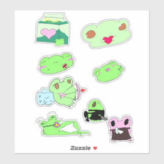 Pacote de adesivos de valentine fofo