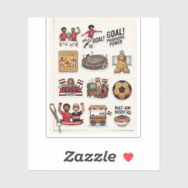 Pacote de Adesivos do Dia de Jogo de Futebol Egípc