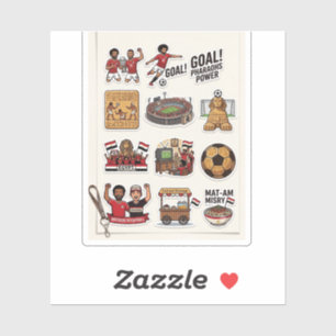 Pacote de Adesivos do Dia de Jogo de Futebol Egípc