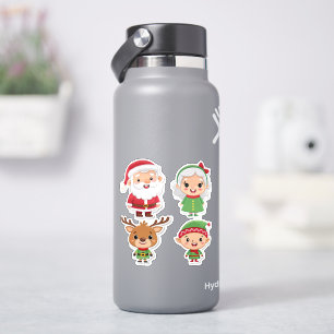Pacote de Adesivos do Papai Noel e Amigos   Papai 