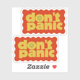 Pacote de Adesivos Don't Panic