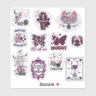 Pacote de Adesivos Góticos & Halloween