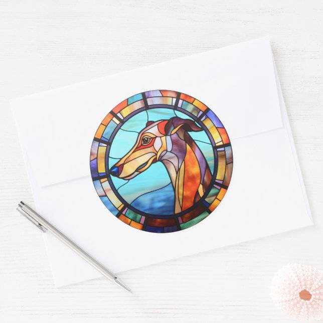 Pacote de Adesivos Greyhound Dog (Envelope)