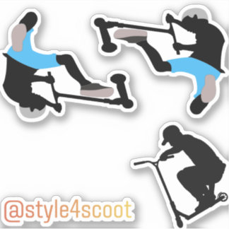 Pacote de adesivos para patinetes de estilo livre