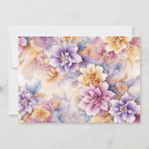 Pacote de Cartões Florais Pastel x 10