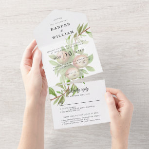 Pacote de casamento de maçãs aquáticas