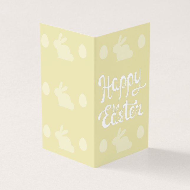 Pacote de Felz pascoa Amarelo de 25 Mini Placas (Exterior)