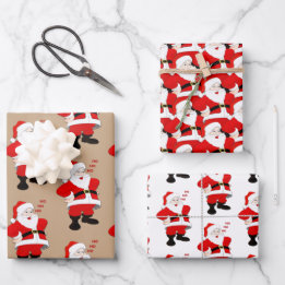 Pacote de folhas de papel de enrolamento Santas