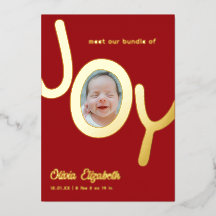 Pacote de JOY Real Gold Foil Photo Birth