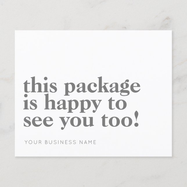 Pacote De Orçamento Feliz Em Vê-Lo Agradecer-Lhe N (Frente)