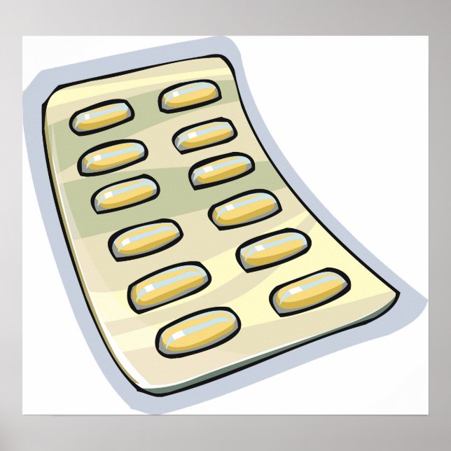 Pacote De Poster De Medicamento De Pílulas (Frente)
