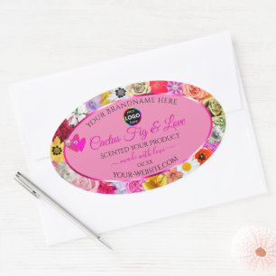 Pacote de produto cor-de-rosa colorida Etiquetas L