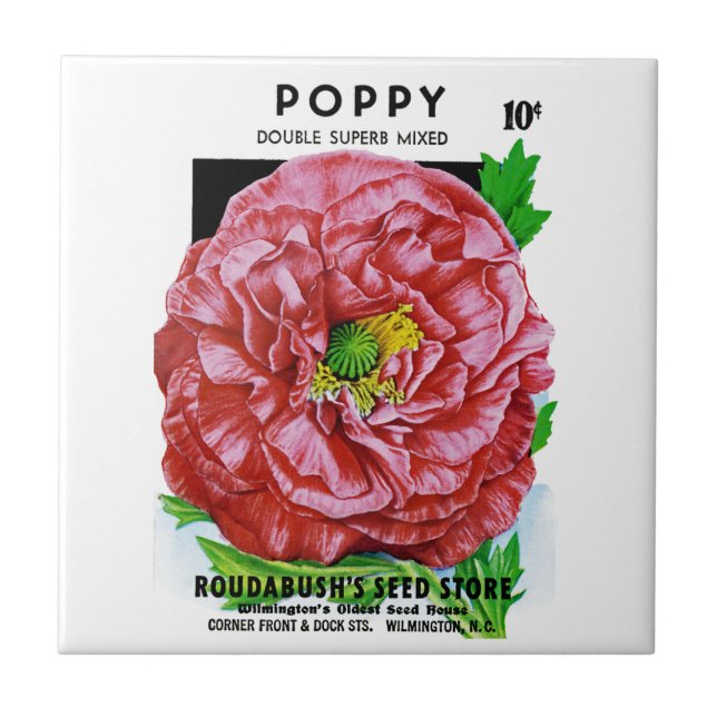 Pacote de Semente Vintage Poppy (Frente)