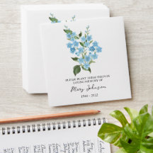 Pacote de Sementes Não Me Esqueça Envelope Funerár