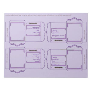 Pacote de Sementes roxo Bloco de Notas Faça-Você-M