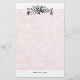 Pacotes de papelaria do Blush Damask