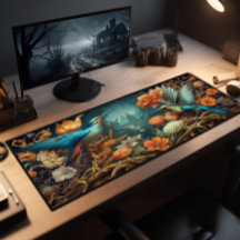 Pad De Escrivaninha, Pássaros Humanos Em Teto E Fl