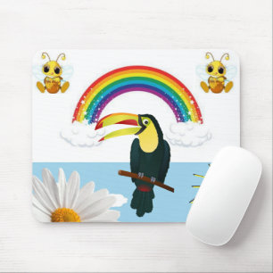 Pad do Rato Floral do Rainbow Sun! Mousepad