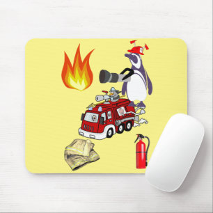 Pad do Rato Homem-Fogo Pinguim! Mousepad