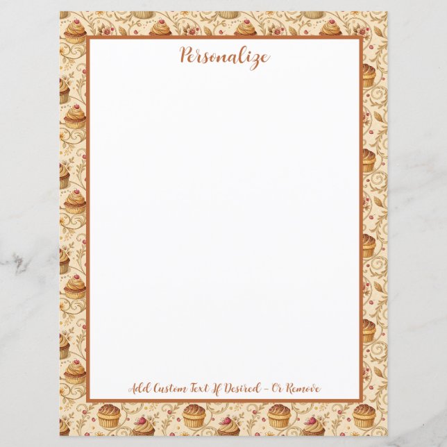 Padaria de Cupcake Sobremesa Design Vintage Person (Frente)