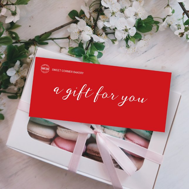 padaria Gingerpão Logotipo para empresas Presente  (Bakery Gingerbread Business Logo Gift Voucher)