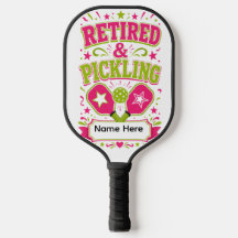 Paddle de Pickleball Personalizado Aposentado e Co