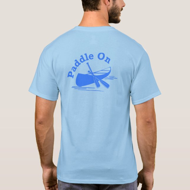 Paddle na Design - Camisa T básica masculina (Verso)