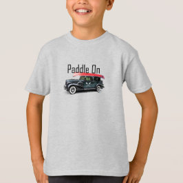Paddle No Classic Car Design - Camisa T Básica Par